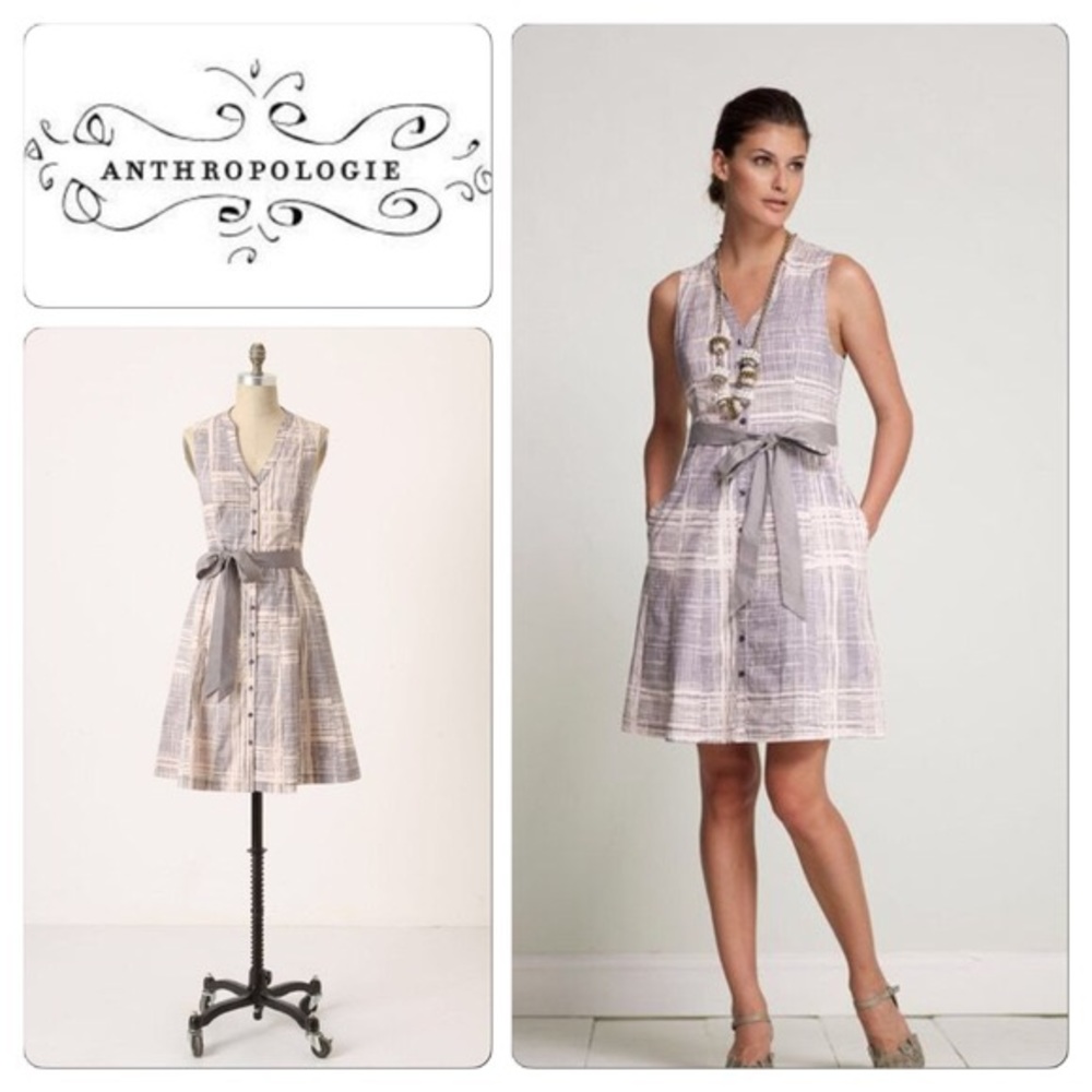Anthropologie Maeve Magnifying Glass Dress Sz 12